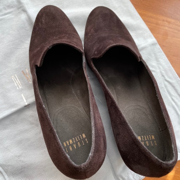 Brown Stuart Weitzman Suede Wedges - Picture 7 of 10